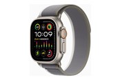 Smartklokke, Smartwatch & Sportsklokke - Apple Watch Ultra 2 GPS + Cellular 49mm - Titanium Case with Green/Grey Trail Loop - M/L - MRF43DH/A