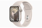 Smartklokke, Smartwatch & Sportsklokke - Apple Watch Series 9 GPS 41mm - Starlight Aluminium Case with Starlight Sport Band - S/M - MR8T3DH/A