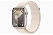 Smartklokke, Smartwatch & Sportsklokke - Apple Watch Series 9 GPS 45mm - Starlight Aluminium Case with Starlight Sport Loop - MR983DH/A