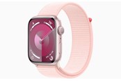 Smartklokke, Smartwatch & Sportsklokke - Apple Watch Series 9 GPS 45mm - Pink Aluminium Case with Light Pink Sport Loop - MR9J3DH/A