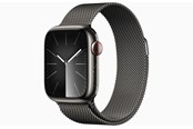 Smartklokke, Smartwatch & Sportsklokke - Apple Watch Series 9 GPS + Cellular 41mm - Graphite Stainless Steel Case with Graphite Milanese Loop - MRJA3DH/A