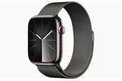 Smartklokke, Smartwatch & Sportsklokke - Apple Watch Series 9 GPS + Cellular 45mm - Graphite Stainless Steel Case with Graphite Milanese Loop - MRMX3DH/A