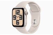 Smartklokke, Smartwatch & Sportsklokke - Apple Watch SE GPS 40mm - Starlight Aluminium Case with Starlight Sport Band - M/L - MR9V3DH/A