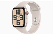 Smartklokke, Smartwatch & Sportsklokke - Apple Watch SE GPS + Cellular 44mm - Starlight Aluminium Case with Starlight Sport Band - S/M - MRGU3DH/A