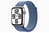 Smartklokke, Smartwatch & Sportsklokke - Apple Watch SE GPS + Cellular 44mm - Silver Aluminium Case with Winter Blue Sport Loop - MRHM3DH/A