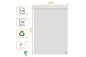 Blokker & Notisbøker - Nobo Premium Flipchart Recycled Paper Pad 600x890mm Reversible Plain or Gridded paper 50 Sheet 70gsm 1 Pack Rolled - 1915659