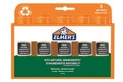 Kreative leker - Elmer's Elmers Pure skolelimstifter | Gjennomsiktig i tørr tilstand | 93 % naturlige ingredienser | 20 g | 5 stk - 2143888