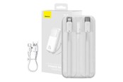 Nødlader - Baseus Powerbank Comet 10000mAh 22.5W (white) Nødlader - Hvit - 10000 mAh - PPMD020002