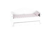 Dukker, Bamser & Utstyr - Small Foot - Wooden Doll Bed with Drawer and Bedding 4dlg. - 12024