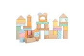 Babyleker - Small Foot - Wooden Building Blocks Pastel 50dlg. - 11722