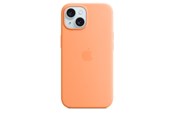 Mobil - Deksel og etui - Apple iPhone 15 Silicone Case with MagSafe - Orange Sorbet - MT0W3ZM/A