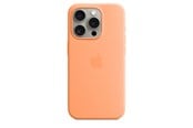 Mobil - Deksel og etui - Apple iPhone 15 Pro Silicone Case with MagSafe - Orange Sorbet - MT1H3ZM/A