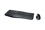 Tastatur - Kensington Pro Fit Ergo Wireless Keyboard and Mouse - Tastatur & Mussett - Spansk - Svart - K75406ES