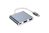 USB-hub - Lippa 3-in-1 87W USB-C PD 4K HDMI Hub USB-hub - 3 porter - LPGQ22H122