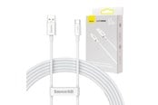 USB - Baseus Superior Series Cable USB to USB-C 65W PD 2m (white) - CAYS001002