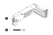 Dokkingstasjon - Lenovo ThinkSystem 2U x16/x8/x8 PCIe G4 Riser 1/2 Kit - 4XH7A82896