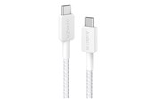 USB - Anker 322 USB-C to USB-C Nylon cable - 1.8m - White - A81F6H21