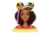 Dukker, Bamser & Utstyr - Barbie Totally Hair Curly Brown Rainbow Hair - HMD79