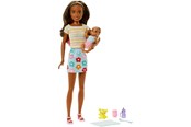 Dukker, Bamser & Utstyr - Barbie Skipper Babysitter (Brown hair Doll with Baby Doll) - 0194735098286