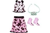 Dukker, Bamser & Utstyr - Barbie Complete Look Fashion - Pink & White Cow Print Set - 0194735094165