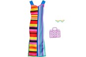 Dukker, Bamser & Utstyr - Barbie Complete Look Fashion - Striped Dress - HJT22