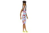 Dukker, Bamser & Utstyr - Barbie Fashionistas Doll #210 With Bun And Crochet Halter Dress 30cm - HJT07