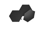 Smarthus - Nanoleaf Shapes Black Hexagons Expansion Pack (3 Panels) - NL42-0101HX-3PK