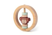 Babyleker - Trixie Wooden Rattle Round - Mr. Monkey - 36-136