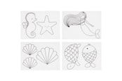 Kreative leker - Creativ Company Sheets of Shrink Film with Mermaid Motifs 4 pcs. - 790712