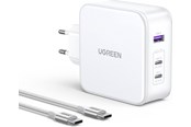 Mobil - Adaptere og ladere - UGREEN Nexode GaN 140W Triple USB Charger - White - 15339