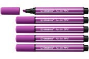 Skole - STABILO Pen 68 MAX - Felt-tip pen with thick chisel point - Lilac - 768/58