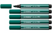 Skole - STABILO Pen 68 MAX - Felt-tip pen with thick chisel tip - turquoise green - 768/53