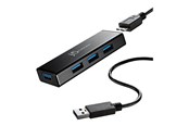 USB-hub - j5create JUH340 - hub - 4 ports USB-hub - 4 porter - Svart - JUH340-N