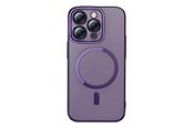 Mobil - Deksel og etui - Baseus Glitter Magnetic Case for iPhone 14 Pro (purple) + tempered glass + cleaning kit - ARMC010805