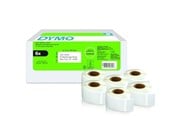 Papir, Fotopapir & Etiketter - DYMO LabelWriter returadresseetiketter | 25 mm x 54 mm | Selvklebende | 6 ruller med 500 etiketter - 2177564