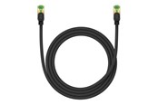 Nettverkskabel - Braided network cable cat.8 Baseus Ethernet RJ45 40Gbps 1.5m (black) - B0013320C111-02