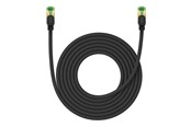 Nettverkskabel - Braided network cable cat.8 Baseus Ethernet RJ45 40Gbps 5m (black) - B0013320C111-05