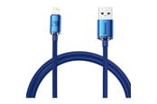 USB - Baseus Crystal Shine cable USB to Lightning 2.4A 1.2m (blue) - CAJY000003