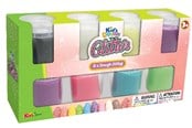 Kreative leker - Junior Designer Glitter Dough 8-Pack 8x100g - 506098