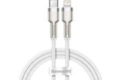 USB - Baseus USB-C cable for Lightning  Cafule PD 20W 2m (white) - CATLJK-B02