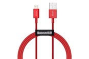 USB - Baseus Superior Series Cable USB to iP 2.4A 1m (red) - CALYS-A09