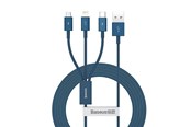 USB - Baseus Superior Series USB to micro USB / USB-C / Lightning 3.5A 1.2m (blue) - CAMLTYS-03