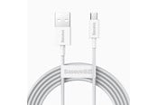 USB - Baseus Superior Series Cable USB to micro USB 2A 2m (white) - CAMYS-A02