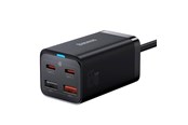 Mobil - Adaptere og ladere - Baseus GaN3 Pro 4 Ports Desktop Charger 2x USB-C 2x USB 65W - Black - CCGP040101