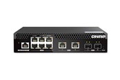 Switch/splitter - QNAP Web Managed Series - switch - half-width Layer 2 - 10 ports - Managed - rack-mountable - QSW-M2106R-2S2T