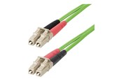 Nettverkskabel - 1m (3ft) LC to LC (UPC) OM5 Multimode Fiber Optic Cable 50/125µm Duplex LOMMF Zipcord VCSEL 40G/100G Bend Insensitive Low Insertion Loss LSZH Fiber Patch Cord - patch cable - 1 m - green - LCLCL-1M-OM5-FIBER