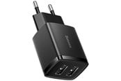 Mobil - Adaptere og ladere - Baseus Compact Quick Charger 2x USB 10.5W (black) - CCXJ010201