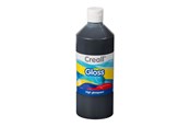 Kreative leker - Creall Gloss Gloss Paint Black 500ml - 01279