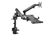 Veggmontering, AV-braketter & AV-møbler - Gembird MA-DA3-02 mounting kit - adjustable arm - for monitor / notebook Up to 32" (monitor) / up to 15.6" (notebook) 100 x 100 mm - MA-DA3-02