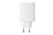 Mobil - Adaptere og ladere - Baseus Wall charger  OS-Cube Pro 2xUSB-C + USB 65W (white) - P10152301213-00